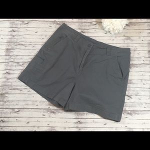 EUC L.L. Bean Gray Cargo Shorts Size 14